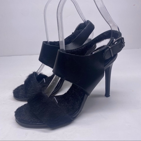 Acne Studios Tillie Leather Calf Hair Heels - Picture 4 of 6